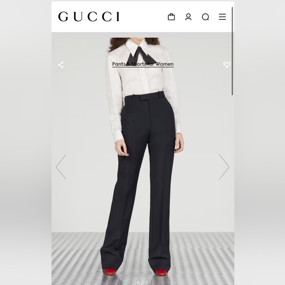 Brand New Gucci Wool  Mohair Pant